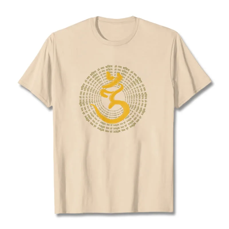 Mythstone 108 OM NAMAH SHIVAYA Mantra Sanskrit Tee T-shirt - Image 10