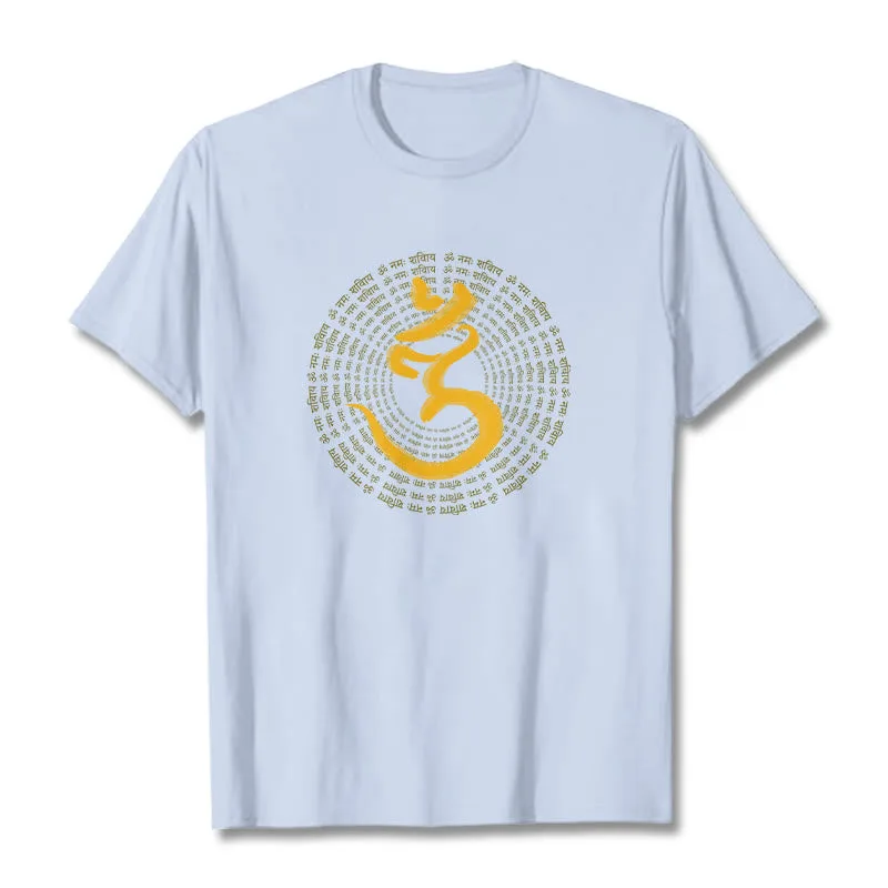 Mythstone 108 OM NAMAH SHIVAYA Mantra Sanskrit Tee T-shirt - Image 18