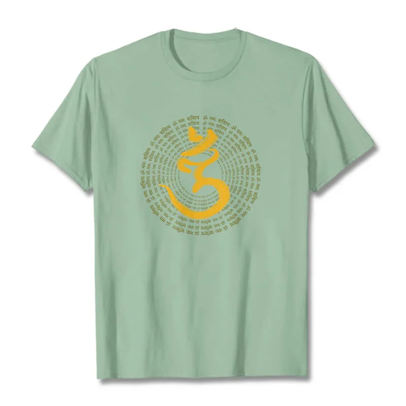 Mythstone 108 OM NAMAH SHIVAYA Mantra Sanskrit Tee T-shirt - Image 16