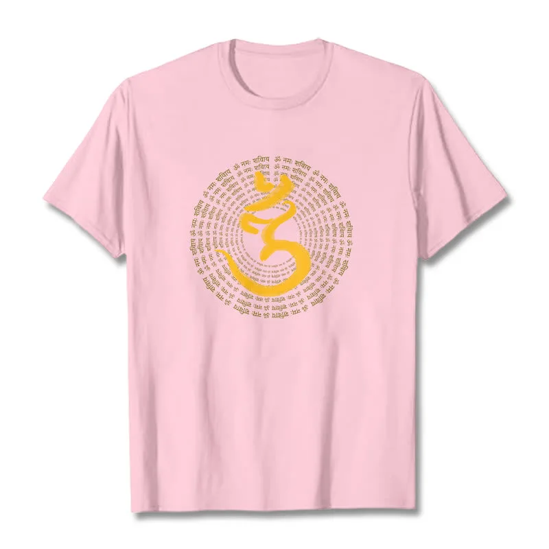 Mythstone 108 OM NAMAH SHIVAYA Mantra Sanskrit Tee T-shirt - Image 12