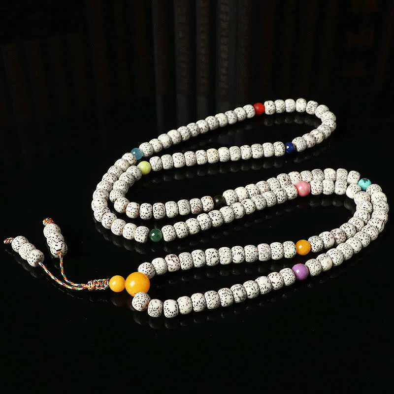 Mythstone Tibetan Bodhi Seed Amber Agate Wealth Bracelet - Image 7