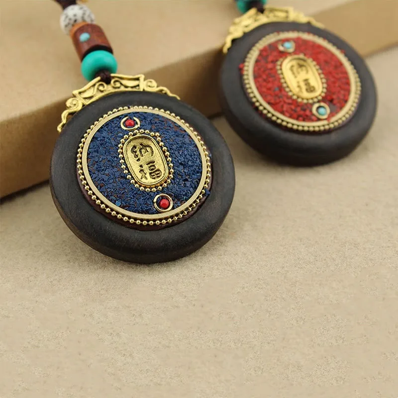 Mythstone Tibetan Shankha Conch Om Mani Padme Hum Lotus Fu Character Gourd Peace Key Chain - Image 16