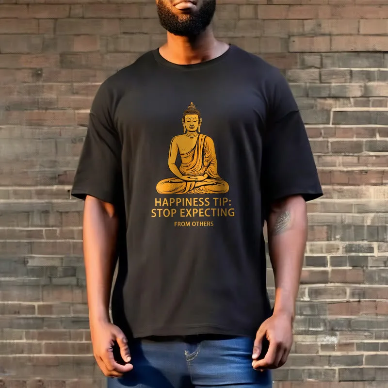 Mythstone Stop Expecting From others Buddha Tee T-shirt - Image 3
