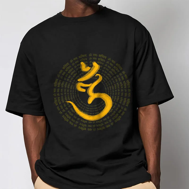 Mythstone 108 OM NAMAH SHIVAYA Mantra Sanskrit Tee T-shirt - Image 4