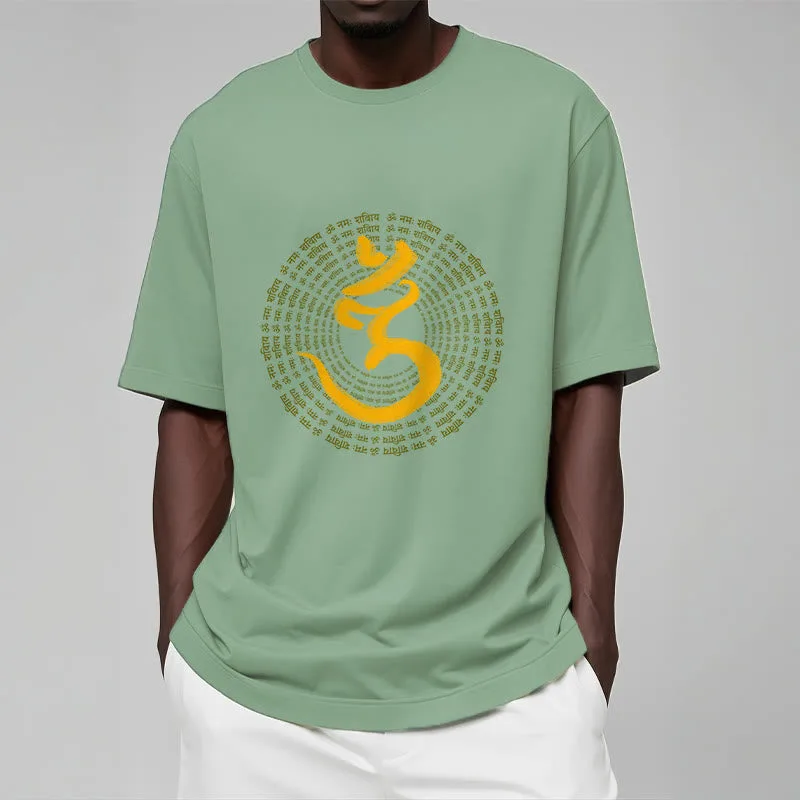 Mythstone 108 OM NAMAH SHIVAYA Mantra Sanskrit Tee T-shirt - Image 17