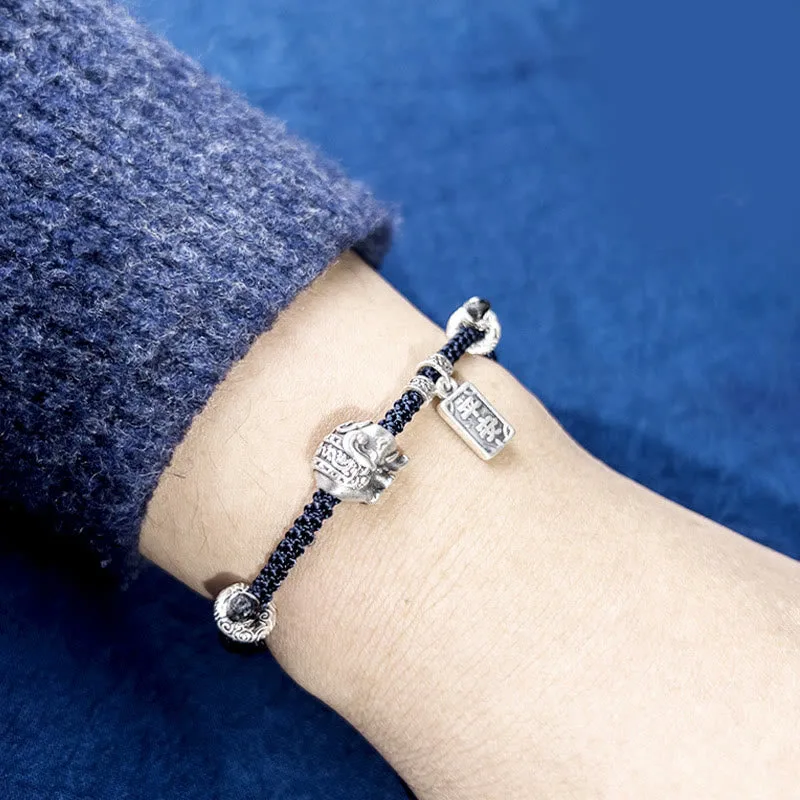 Mythstone 925 Sterling Silver Elephant Safe And Well Amulet Charm Strength Bracelet - Image 4