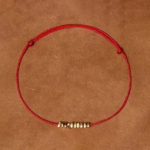 Mythstone Handmade 925 Sterling Silver Small Pieces Protection Braided Ultra-Thin Rope Bracelet