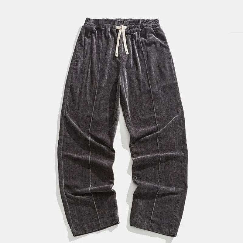 Mythstone Casual Embroider Bamboo Frog-button Cotton Top Pants Men's Meditation Cloth - Image 24