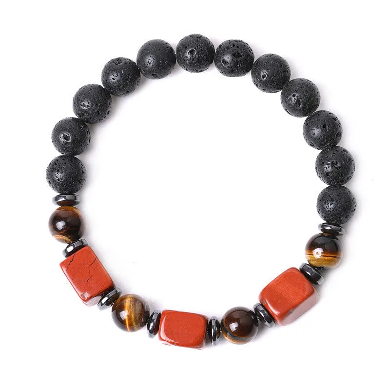 Mythstone Various Crystals Lava Rock Calm Bracelet - Image 35