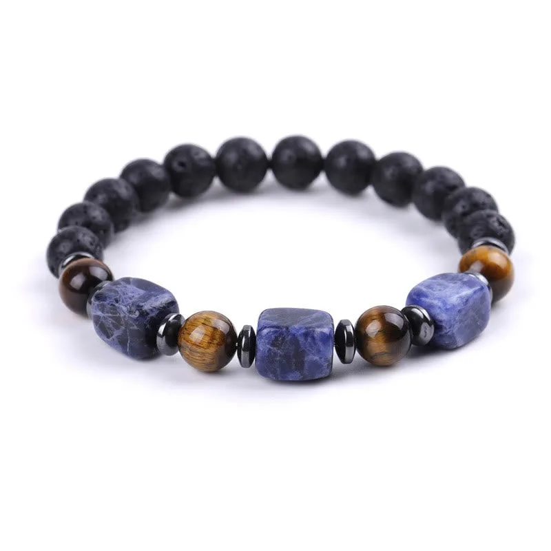 Mythstone Various Crystals Lava Rock Calm Bracelet - Image 43