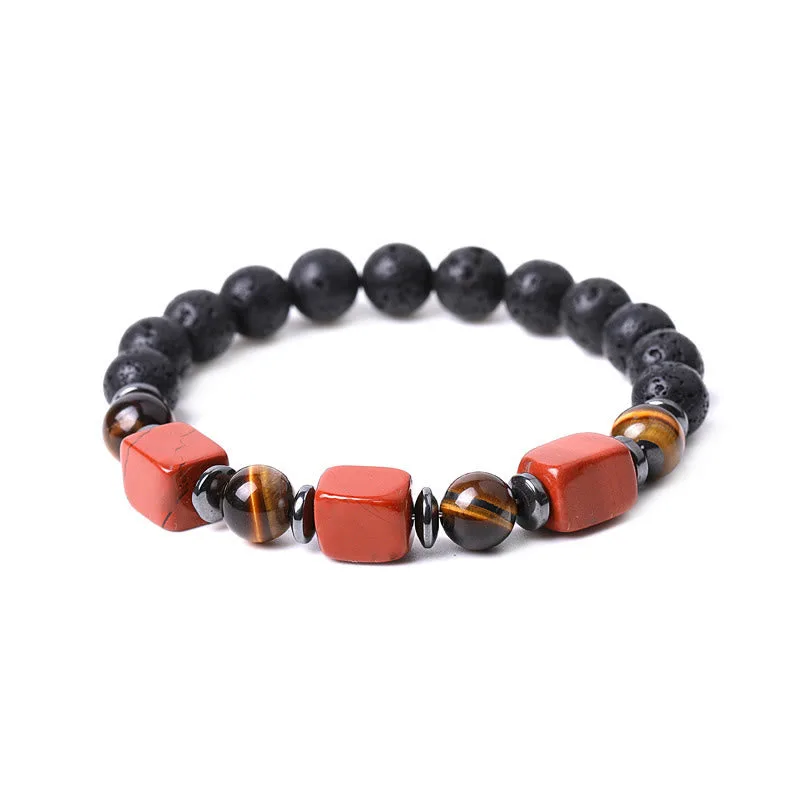 Mythstone Various Crystals Lava Rock Calm Bracelet - Image 34