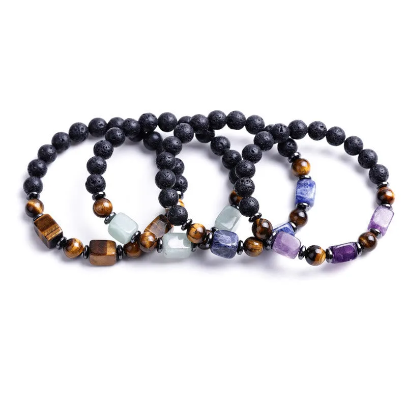 Mythstone Various Crystals Lava Rock Calm Bracelet - Image 57