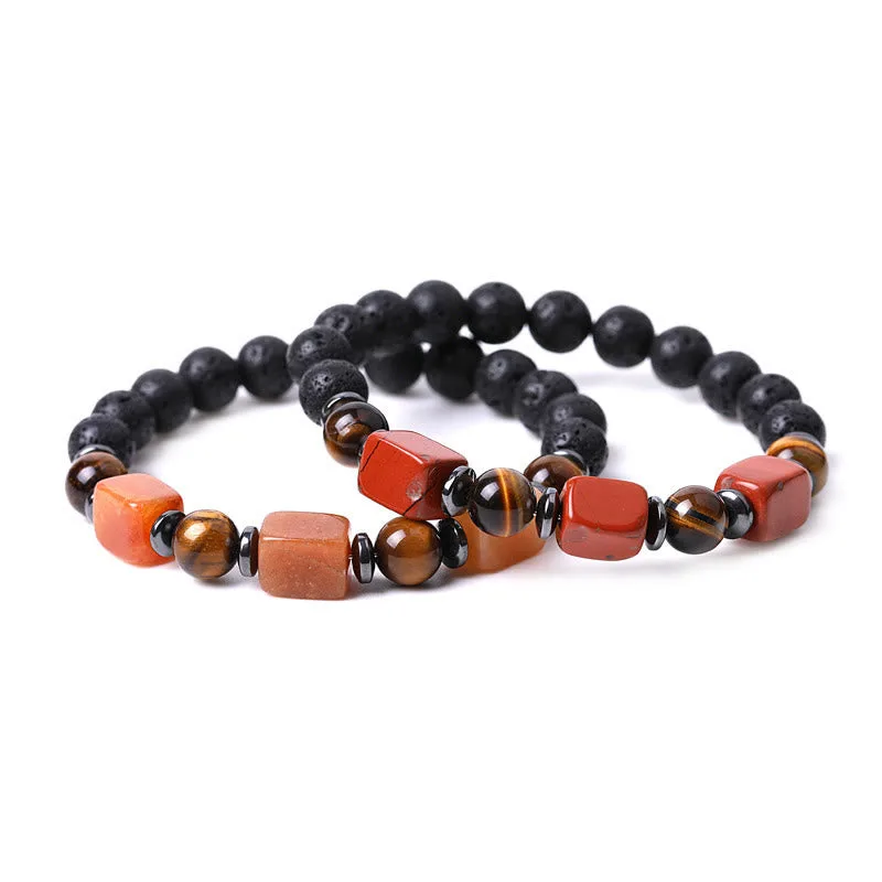 Mythstone Various Crystals Lava Rock Calm Bracelet - Image 56