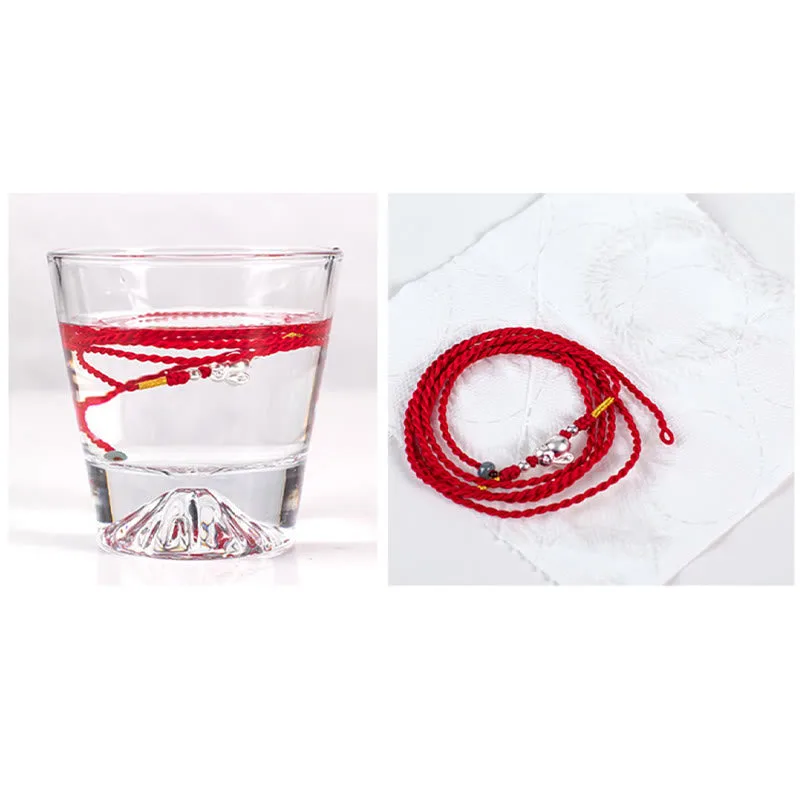 Mythstone Natural Cinnabar Peace Buckle Blessing Red String Belly Chain - Image 18