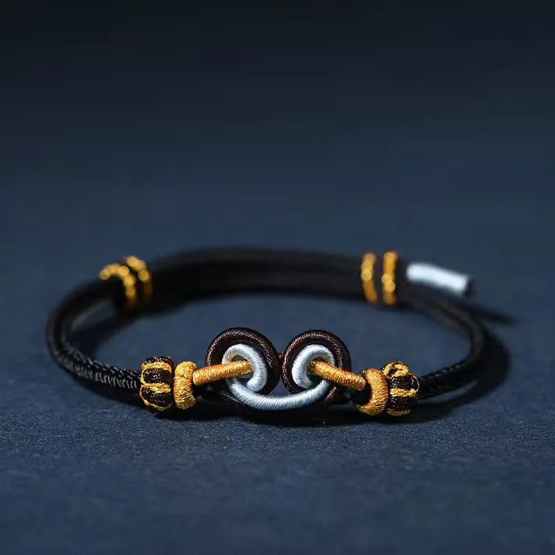 Mythstone Wukong Knot Monkey King Repels Evil Spirits Braided Bracelet - Image 10