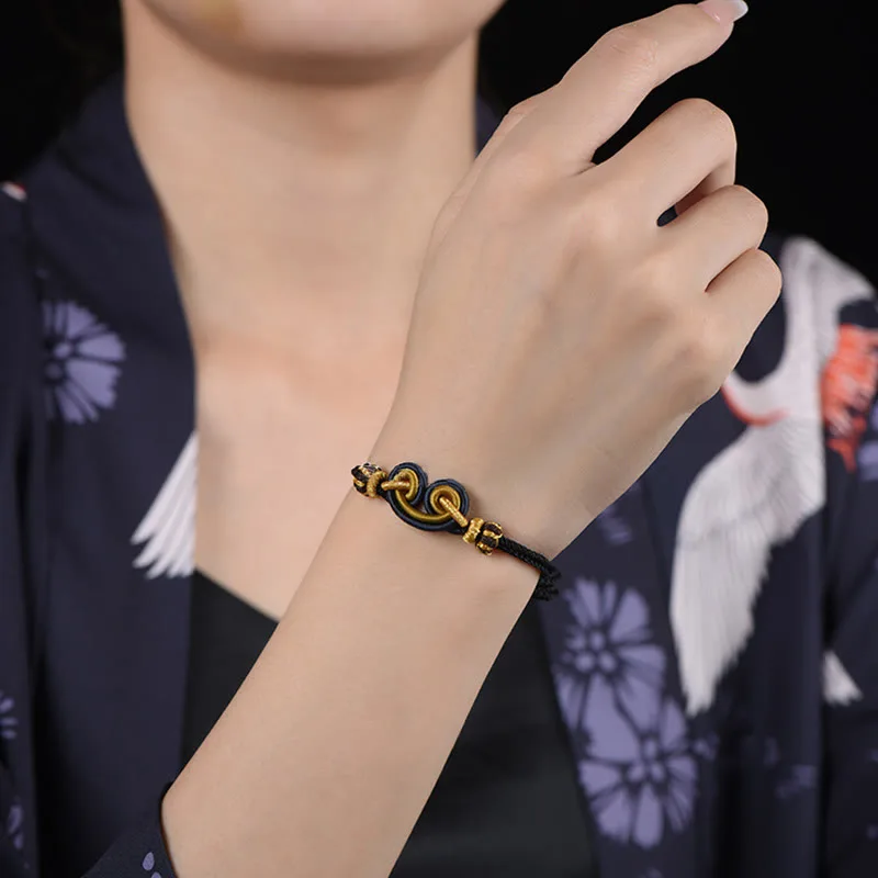 Mythstone Wukong Knot Monkey King Repels Evil Spirits Braided Bracelet - Image 9