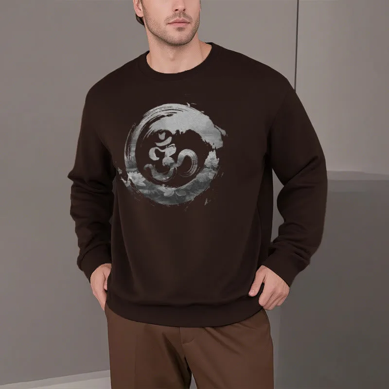 Mythstone Om Lotus Fleece Lined Polyester Sweatshirt - Image 20