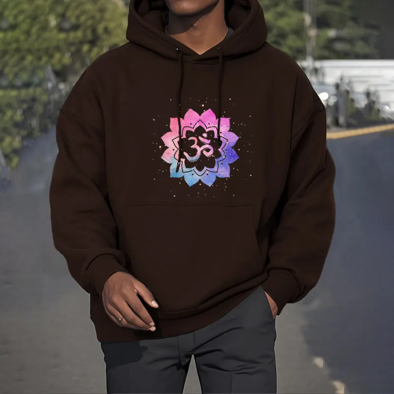 Mythstone Om Colorful Lotus Fleece Lined Hoodie - Image 28