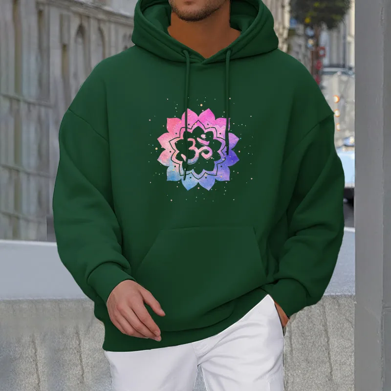Mythstone Om Colorful Lotus Fleece Lined Hoodie - Image 12