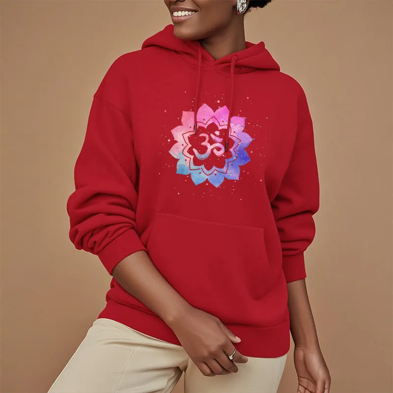 Mythstone Om Colorful Lotus Fleece Lined Hoodie - Image 23