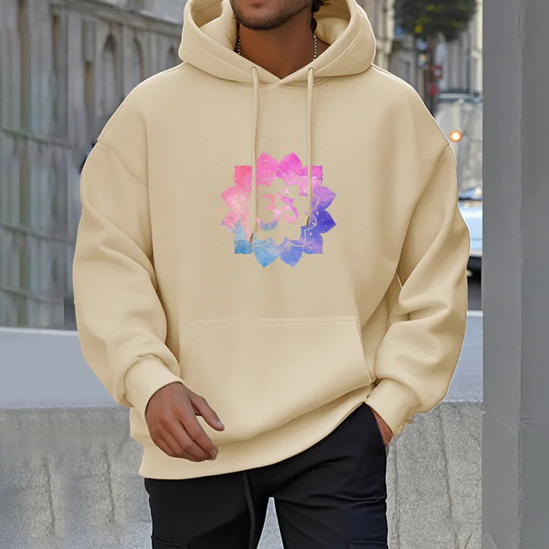 Mythstone Om Colorful Lotus Fleece Lined Hoodie - Image 20