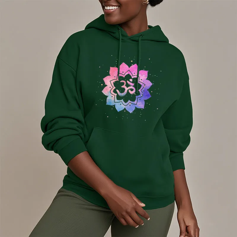 Mythstone Om Colorful Lotus Fleece Lined Hoodie - Image 11