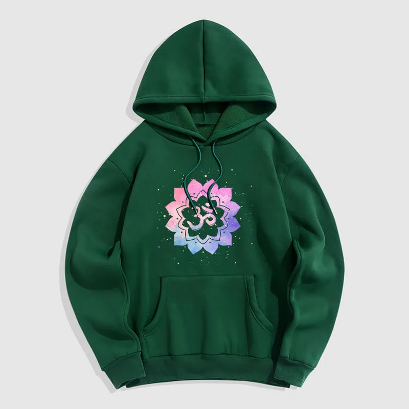 Mythstone Om Colorful Lotus Fleece Lined Hoodie - Image 10