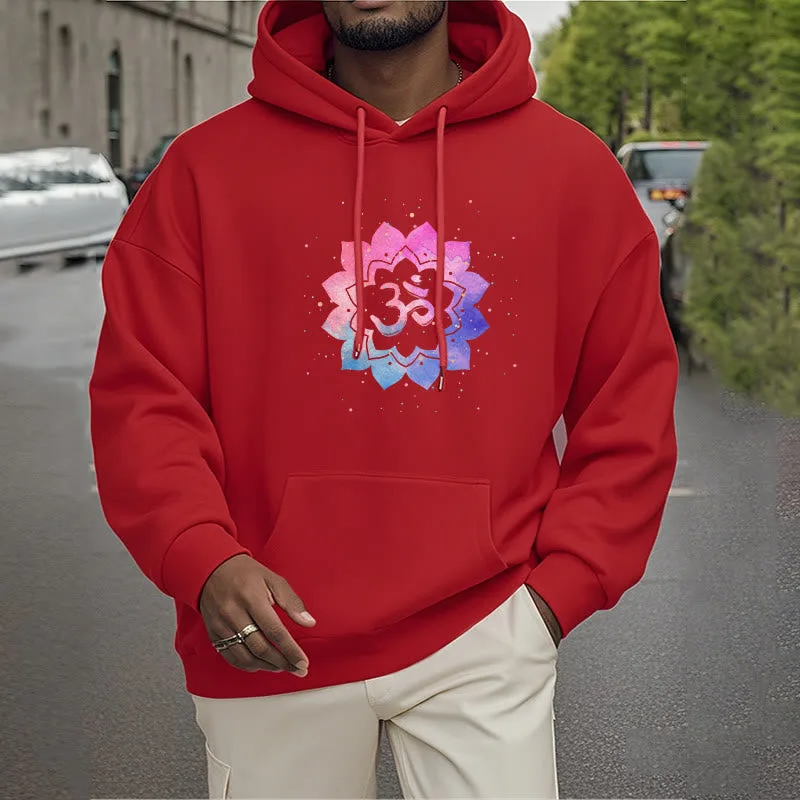 Mythstone Om Colorful Lotus Fleece Lined Hoodie - Image 24