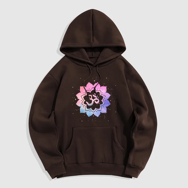Mythstone Om Colorful Lotus Fleece Lined Hoodie - Image 26