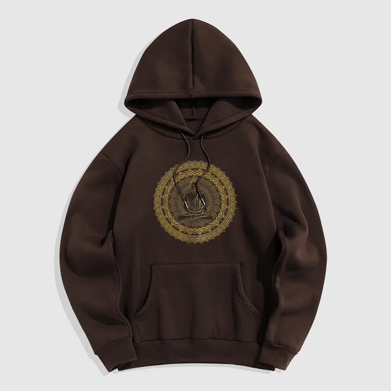 Mythstone Mandala Buddha Fleece Lined Hoodie - Image 26