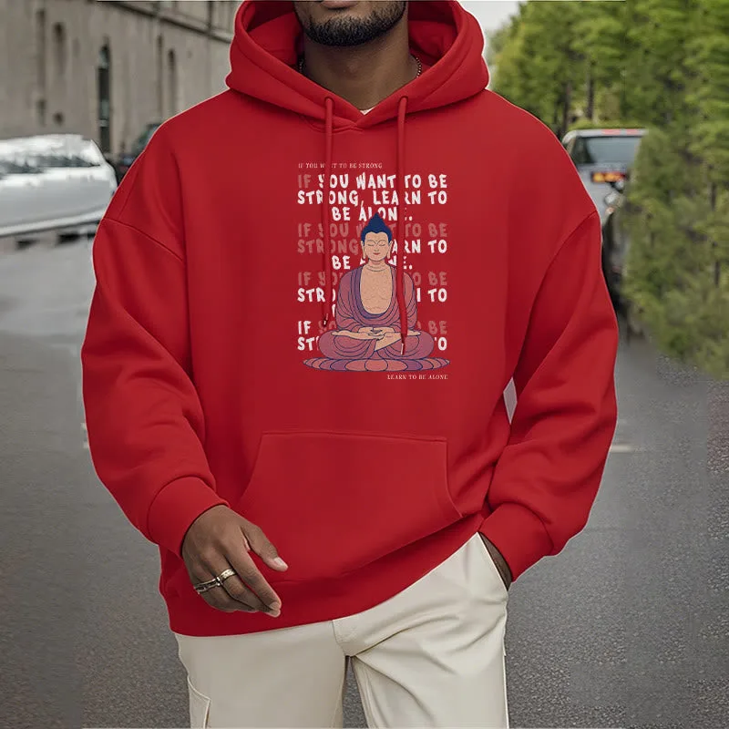 Mythstone If You Want To Be Strong Fleece Lined Polyester Hoodie - Image 15