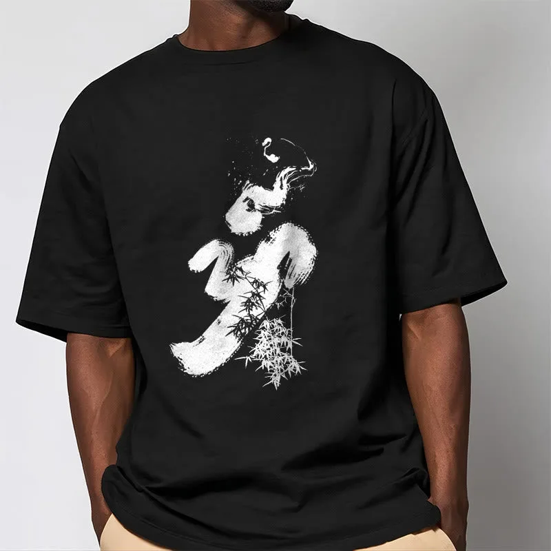 Mythstone OM Bamboo Ink Cotton Tee T-shirt - Image 3