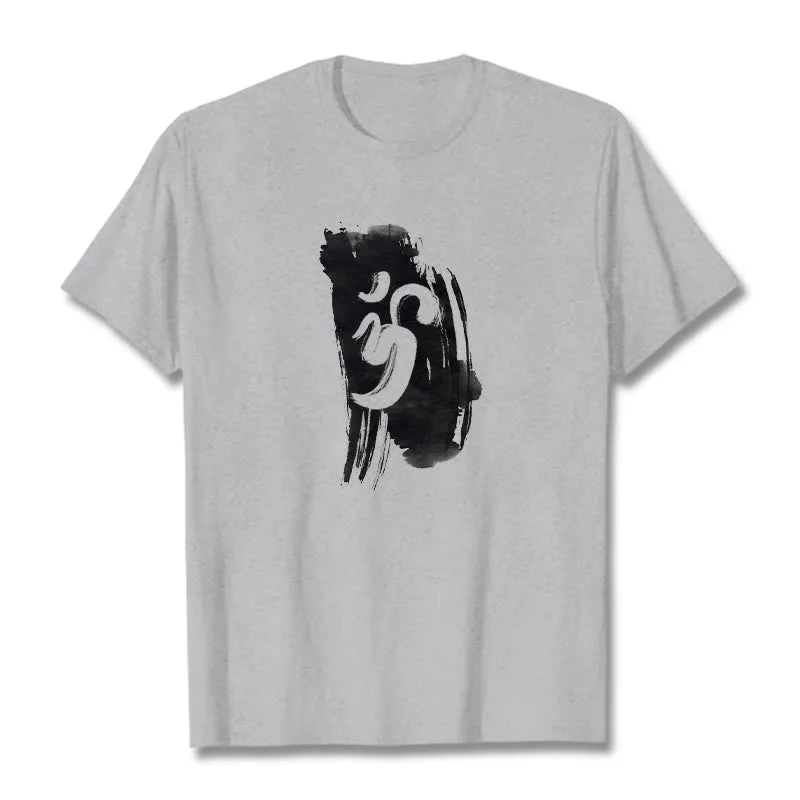 Mythstone OM Ink Background Cotton Tee T-shirt - Image 20