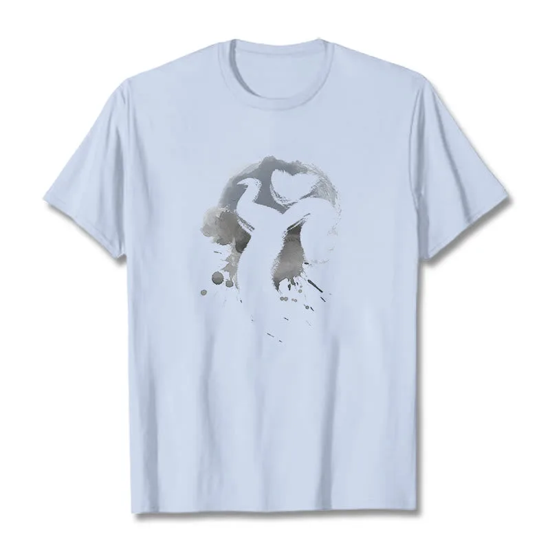 Mythstone OM Swan Cotton Tee T-shirt - Image 11