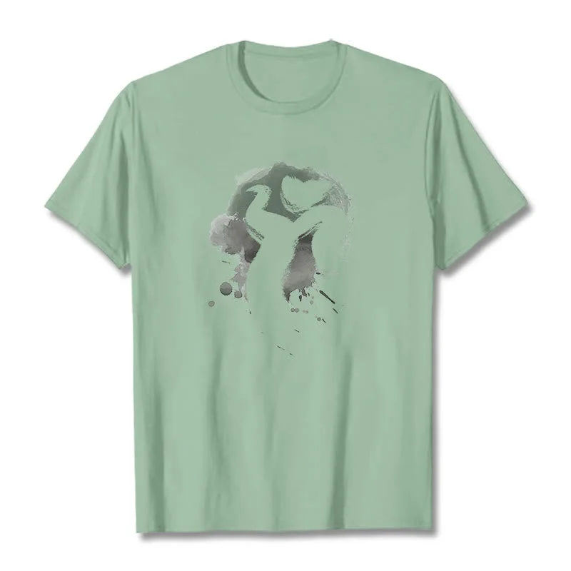 Mythstone OM Swan Cotton Tee T-shirt - Image 18