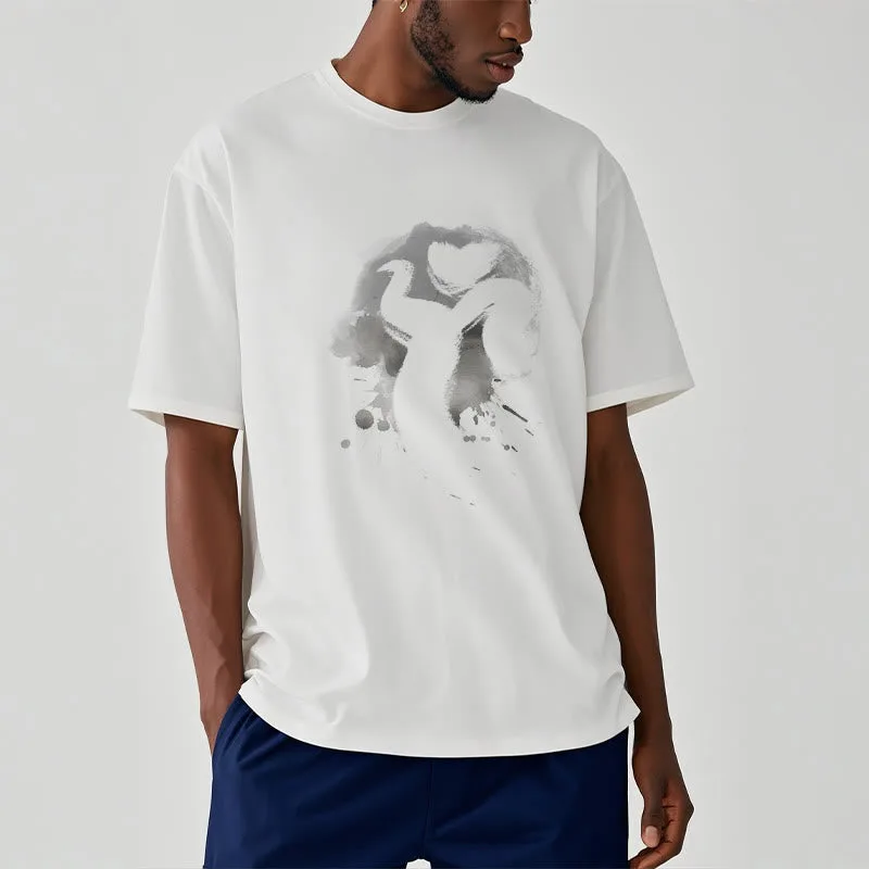 Mythstone OM Swan Cotton Tee T-shirt - Image 8