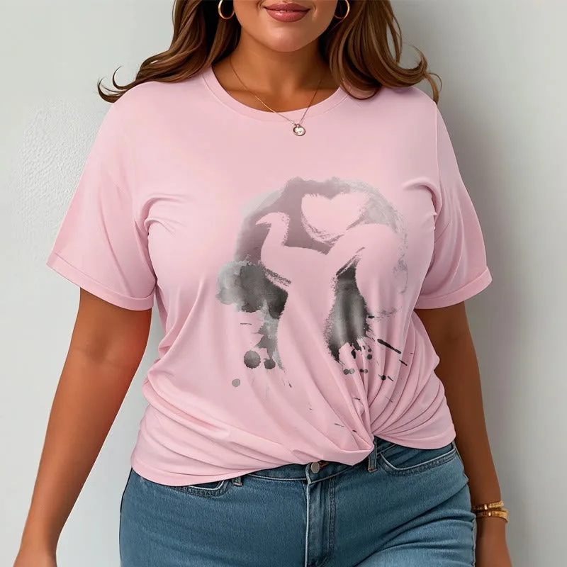 Mythstone OM Swan Cotton Tee T-shirt - Image 17