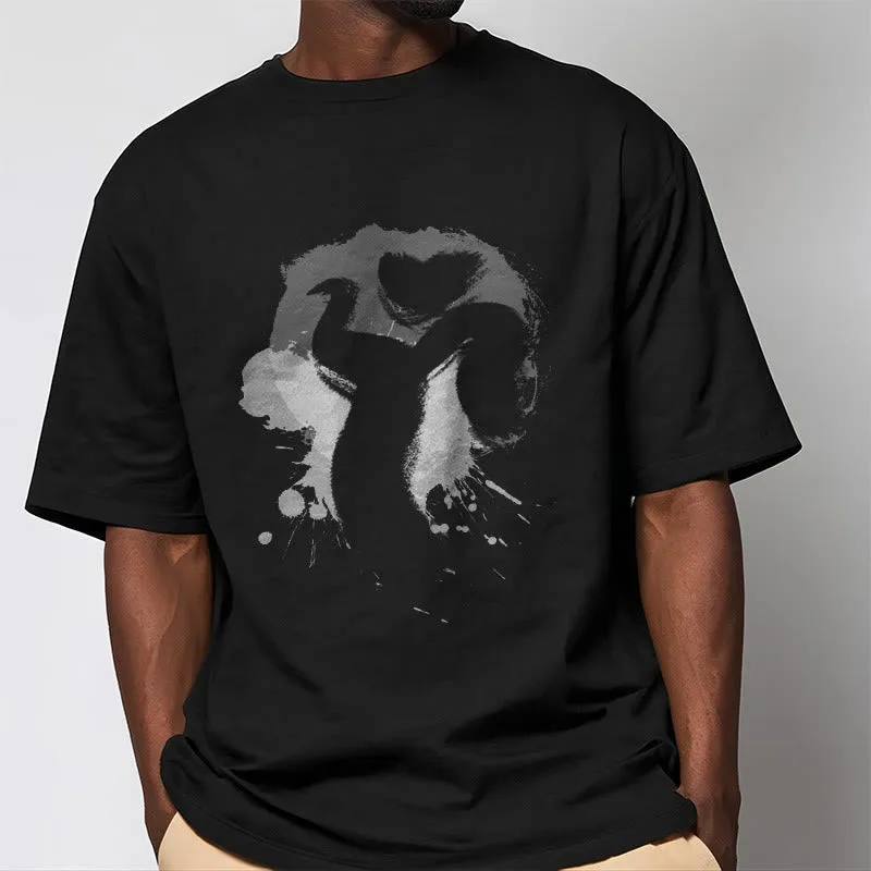 Mythstone OM Swan Cotton Tee T-shirt - Image 3