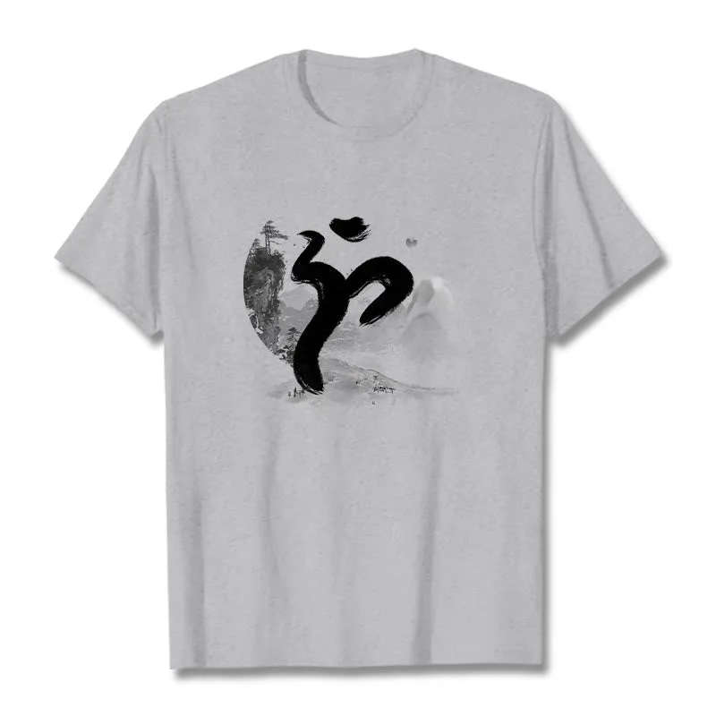 Mythstone OM Landscape Cotton Tee T-shirt - Image 20