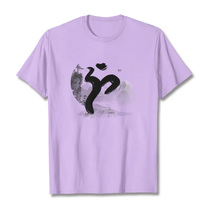 Mythstone OM Landscape Cotton Tee T-shirt - Image 14