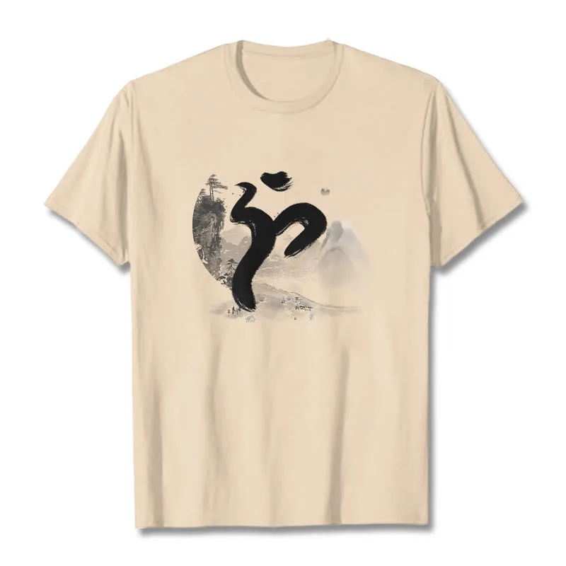 Mythstone OM Landscape Cotton Tee T-shirt - Image 12