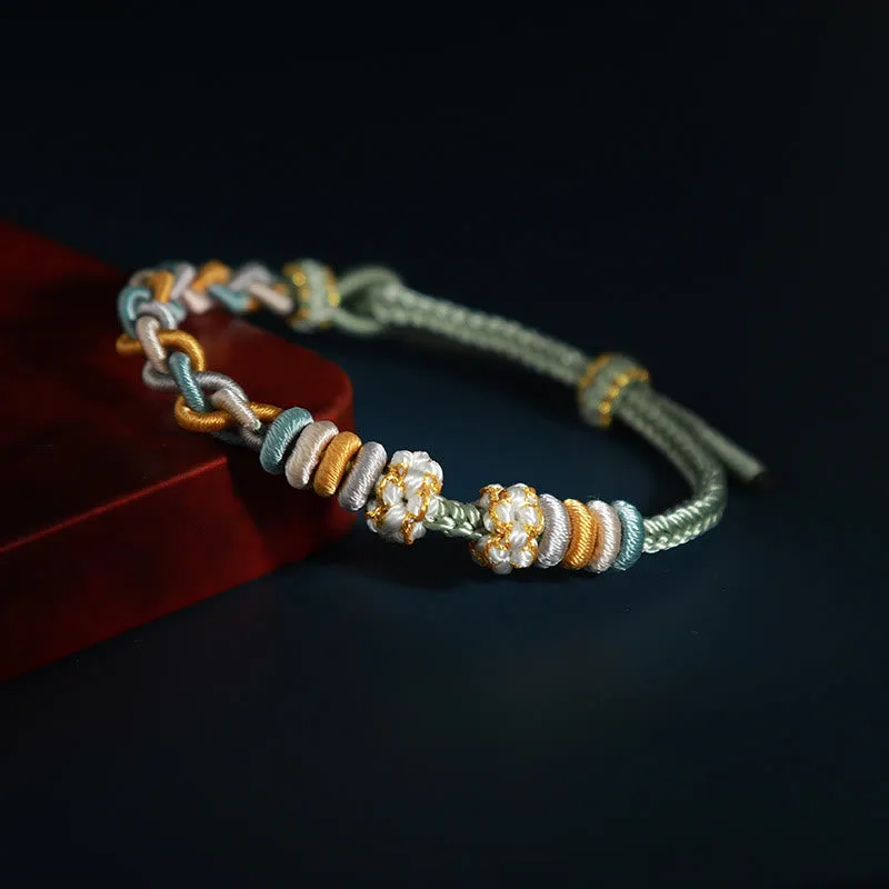 Mythstone String Four Srand Peach Blossom Connection Bracelet - Image 3