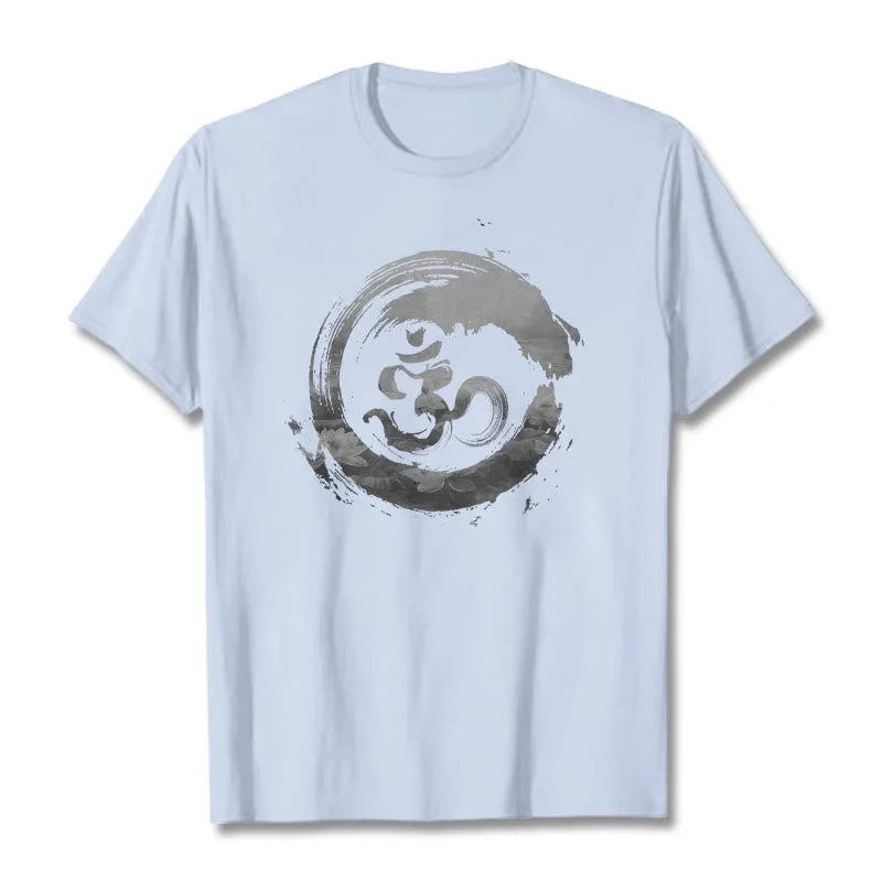 Mythstone Om Lotus Cotton Tee T-shirt - Image 11