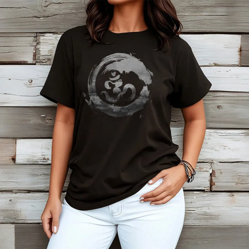 Mythstone Om Lotus Cotton Tee T-shirt - Image 2