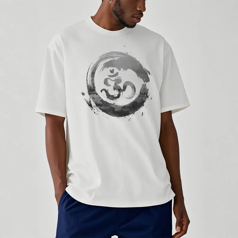 Mythstone Om Lotus Cotton Tee T-shirt - Image 8