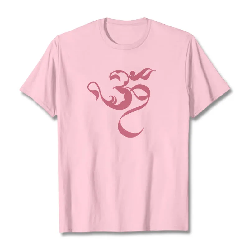 Mythstone Om Figure Design Cotton Tee T-shirt - Image 16