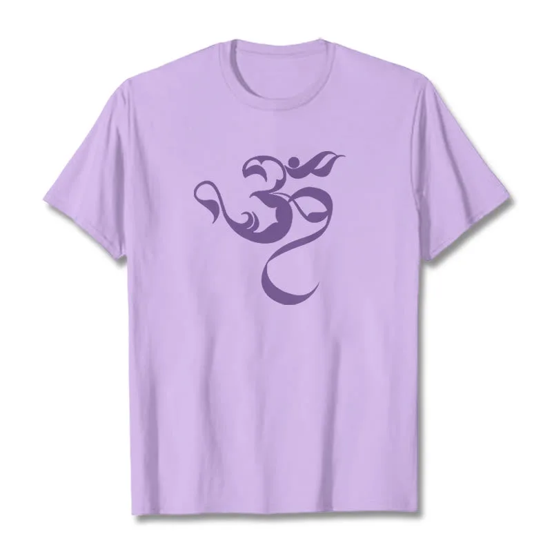Mythstone Om Figure Design Cotton Tee T-shirt - Image 14