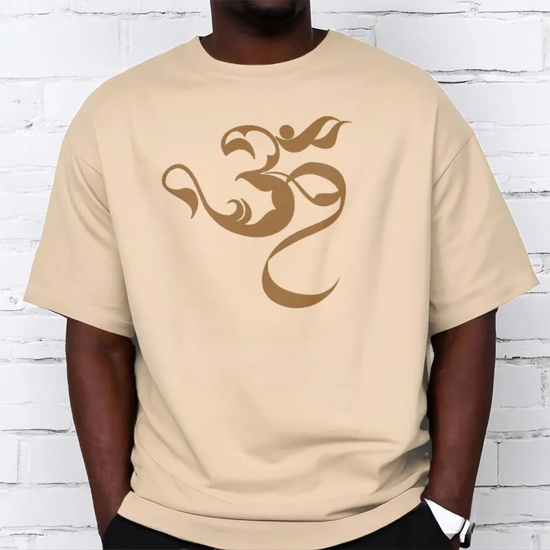 Mythstone Om Figure Design Cotton Tee T-shirt - Image 13