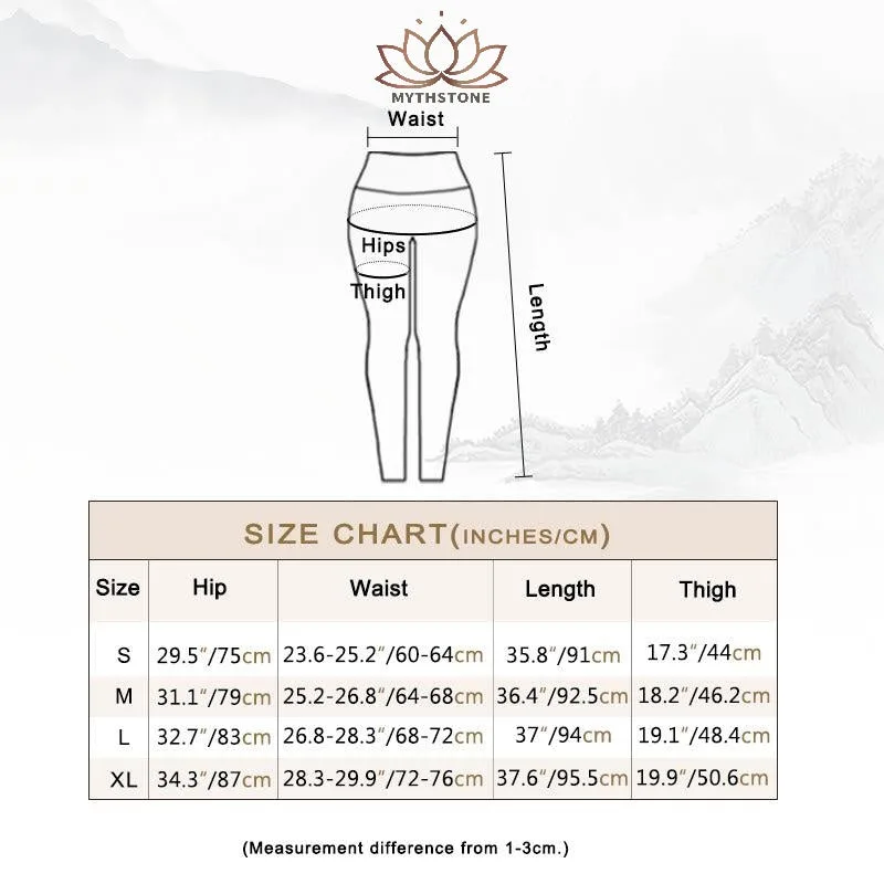 Mythstone Lotus Flower Floral Print Design Pants Sports Fitness Yoga Leggings Women's Yoga Pants - Image 6