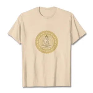 Mythstone Mandala Buddha Cotton Tee T-shirt